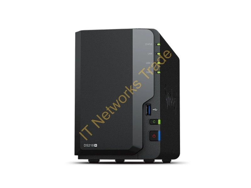 Synology DS218+ NAS Compact Ethernet LAN Black - NAS Servers